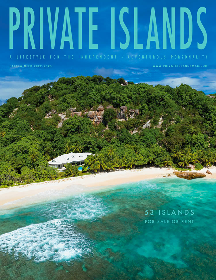 Private Islands cover featuring one of Cousine Island's Hero Shot