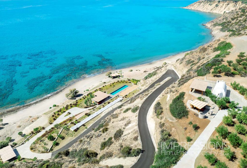 Case Study Arvi beach House Luxury Villa Drone Photography Crete Greece