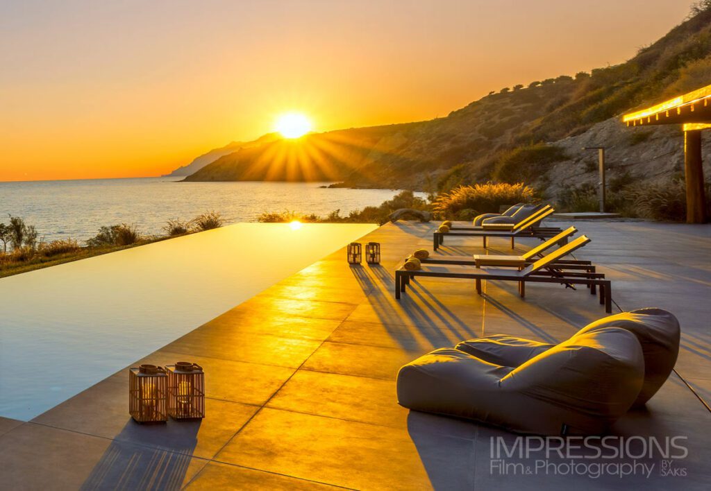 Hero Shot Arvi beach House Luxury Villa Photography Crete Greece