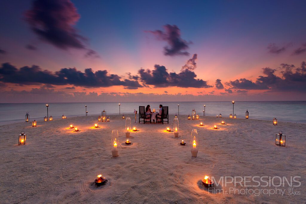 Baros maldives Luxury Hotel hero shot Photography