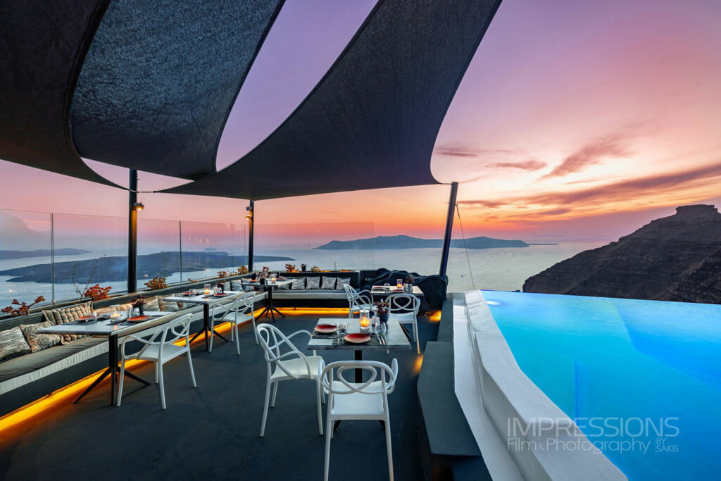 santorini greece photographer Dana Villas & Infinity Suites architecture hotel photography